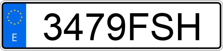 Numer rejestracyjny 3479FSH posiada FORD FIESTA Numer rejestracyjny 3479FSH posiada FORD FIESTA