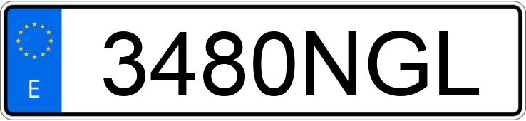 Numer rejestracyjny 3480NGL posiada MERCEDES CLE (236)