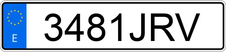 Numer rejestracyjny 3481JRV posiada HONDA SH 125I