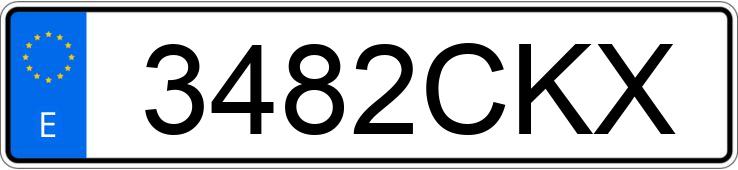 Numer rejestracyjny 3482CKX posiada BMW SERIE 3