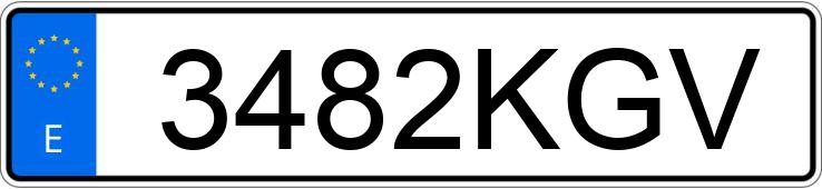 Numer rejestracyjny 3482KGV posiada AUDI A4