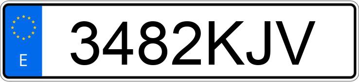 Numer rejestracyjny 3482KJV posiada SEAT LEON