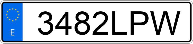 Numer rejestracyjny 3482LPW posiada DACIA LOGAN