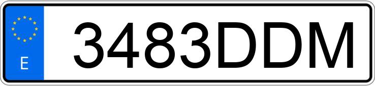 Numer rejestracyjny 3483DDM posiada VOLKSWAGEN GOLF Numer rejestracyjny 3483DDM posiada VOLKSWAGEN GOLF