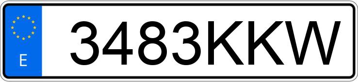 Numer rejestracyjny 3483KKW posiada MERCEDES GLA (156)