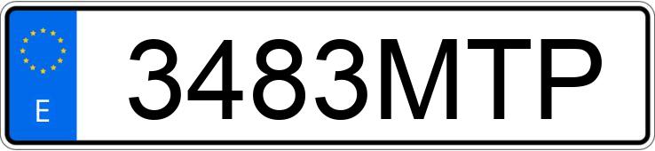 Numer rejestracyjny 3483MTP posiada MERCEDES A (177)