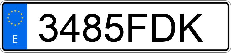 Numer rejestracyjny 3485FDK posiada BMW SERIE 3