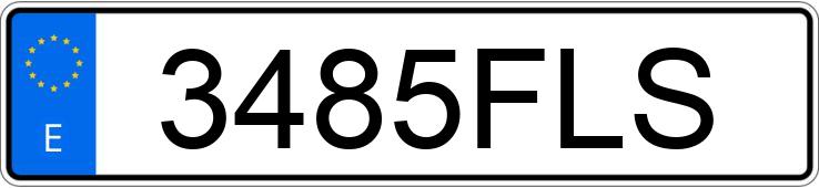 Numer rejestracyjny 3485FLS posiada RENAULT LAGUNA