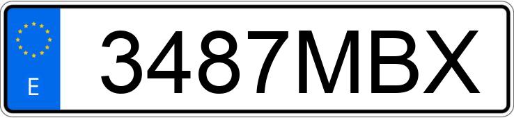 Numer rejestracyjny 3487MBX posiada AUDI A5