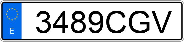 Numer rejestracyjny 3489CGV posiada FORD ESCORT 1.6 CABRIO