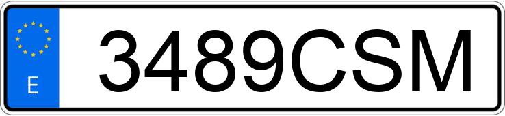 Numer rejestracyjny 3489CSM posiada DAEWOO KALOS