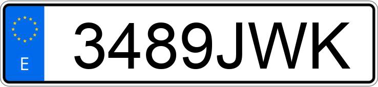 Numer rejestracyjny 3489JWK posiada CITROEN C3