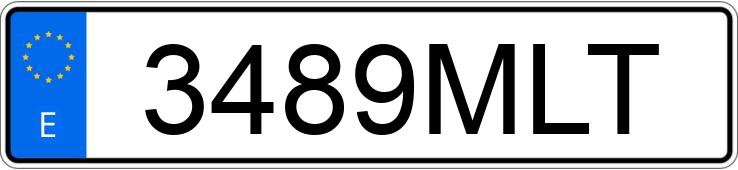 Die Registrierungsnummer 3489MLT hat FIAT DUCATO
