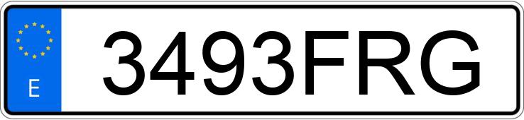 Numer rejestracyjny 3493FRG posiada FORD TRANSIT