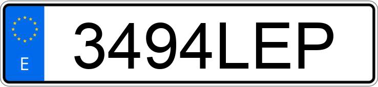 Numer rejestracyjny 3494LEP posiada Hayondy Tucas