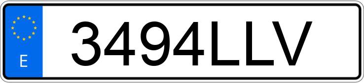 Numer rejestracyjny 3494LLV posiada HYUNDAI TUCSON