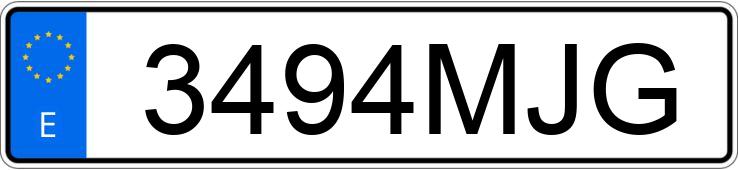 Numer rejestracyjny 3494MJG posiada RENAULT KANGOO Numer rejestracyjny 3494MJG posiada RENAULT KANGOO