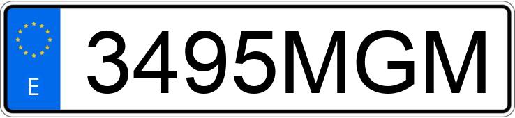 Numer rejestracyjny 3495MGM posiada AUDI A3 SPORTBACK