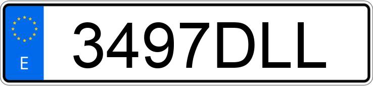 Numer rejestracyjny 3497DLL posiada SEAT LEON