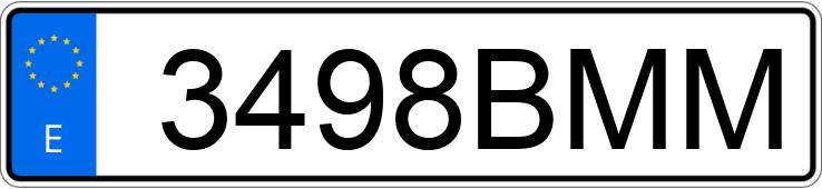 Numer rejestracyjny 3498BMM posiada SEAT IBIZA