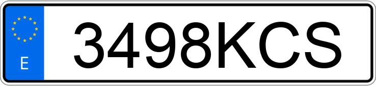Numer rejestracyjny 3498KCS posiada PEUGEOT 308