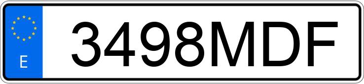 Numer rejestracyjny 3498MDF posiada MERCEDES EQB (243) Numer rejestracyjny 3498MDF posiada MERCEDES EQB (243)