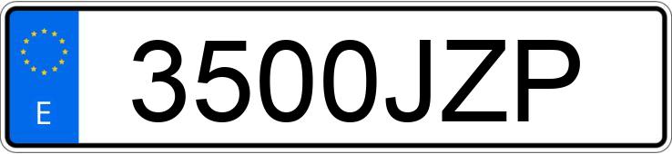 Numer rejestracyjny 3500JZP posiada DACIA LOGAN