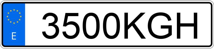 Numer rejestracyjny 3500KGH posiada SKODA SPACEBACK Numer rejestracyjny 3500KGH posiada SKODA SPACEBACK