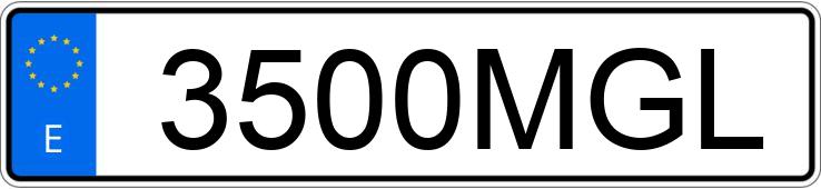 Numer rejestracyjny 3500MGL posiada TOYOTA COROLLA Numer rejestracyjny 3500MGL posiada TOYOTA COROLLA