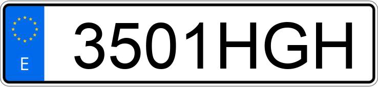 Numer rejestracyjny 3501HGH posiada BMW SERIE 3