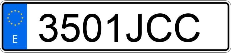 Numer rejestracyjny 3501JCC posiada BMW SERIE 3