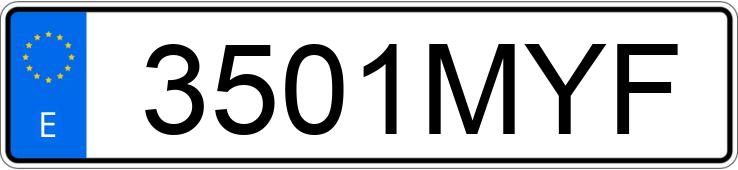 Numer rejestracyjny 3501MYF posiada FORD TRANSIT COURIER