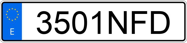 Numer rejestracyjny 3501NFD posiada AUDI Q7