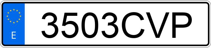 Numer rejestracyjny 3503CVP posiada SEAT ALHAMBRA