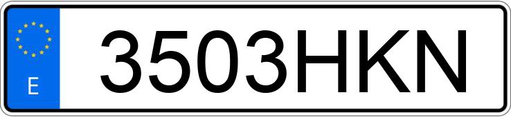 Numer rejestracyjny 3503HKN posiada MAZDA MAZDA6