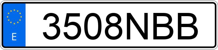 Numer rejestracyjny 3508NBB posiada MINI MINI