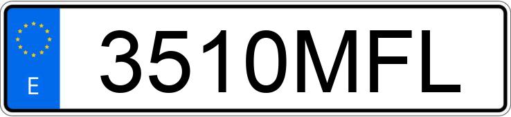 Numer rejestracyjny 3510MFL posiada BMW X5