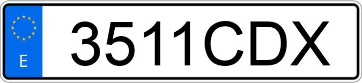 Numer rejestracyjny 3511CDX posiada SAAB 9-3