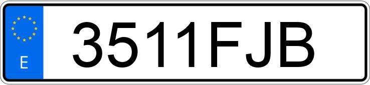 Numer rejestracyjny 3511FJB posiada BMW SERIE 3