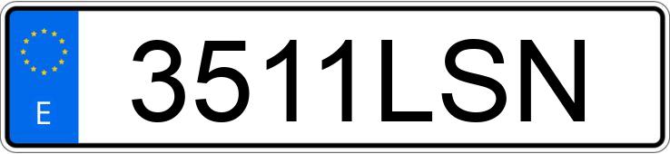 Numer rejestracyjny 3511LSN posiada AUDI A3 Numer rejestracyjny 3511LSN posiada AUDI A3