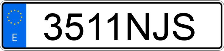 Numer rejestracyjny 3511NJS posiada TOYOTA RAV4