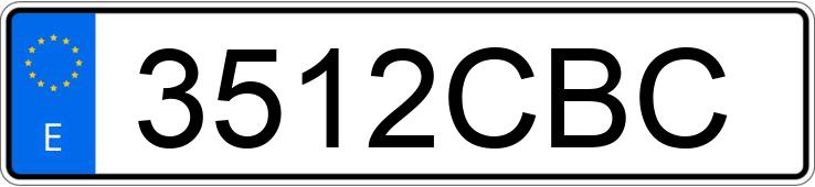 Numer rejestracyjny 3512CBC posiada VOLVO S80