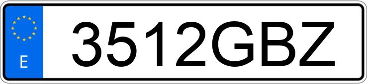 Numer rejestracyjny 3512GBZ posiada TOYOTA AURIS