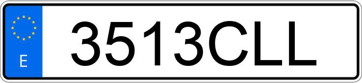 Il numero di registrazione 3513CLL ha TOYOTA AVENSIS