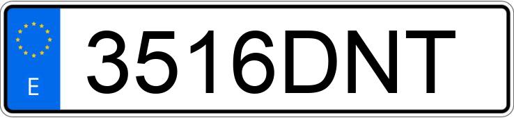 Numer rejestracyjny 3516DNT posiada VOLKSWAGEN CARAVELLE