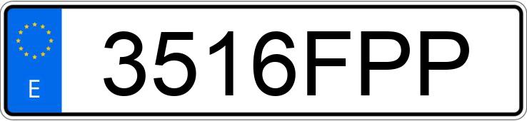 Numer rejestracyjny 3516FPP posiada BMW SERIE 3