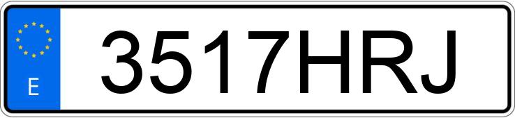 Numer rejestracyjny 3517HRJ posiada NISSAN QASHQAI