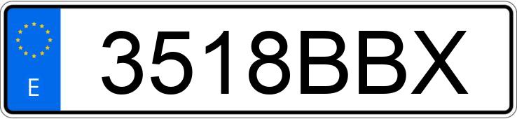 Numer rejestracyjny 3518BBX posiada HUSQVARNA WR 350 Numer rejestracyjny 3518BBX posiada HUSQVARNA WR 350