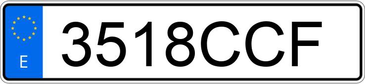 Numer rejestracyjny 3518CCF posiada CHRYSLER NEON