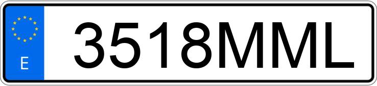 Numer rejestracyjny 3518MML posiada SEAT LEON Numer rejestracyjny 3518MML posiada SEAT LEON